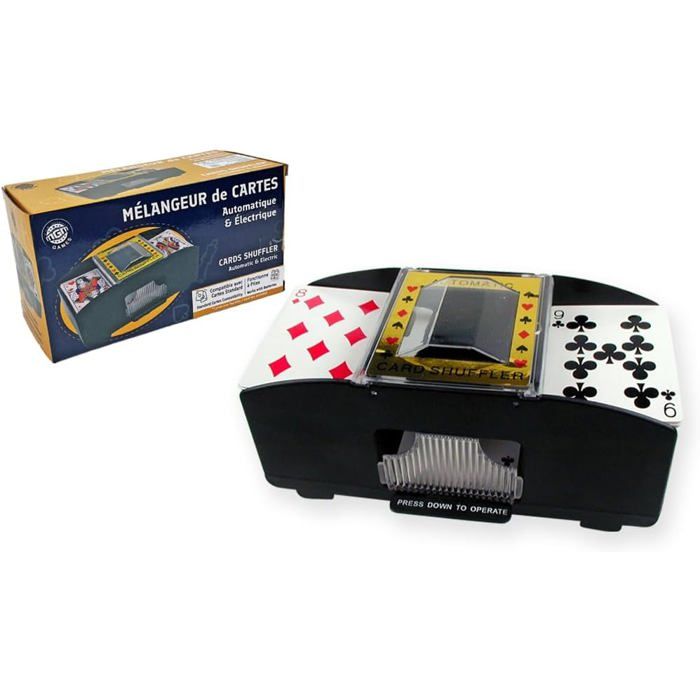 BOET Mélangeur de Cartes Automatique 1-4 Ponts, Melangeur à Piles de