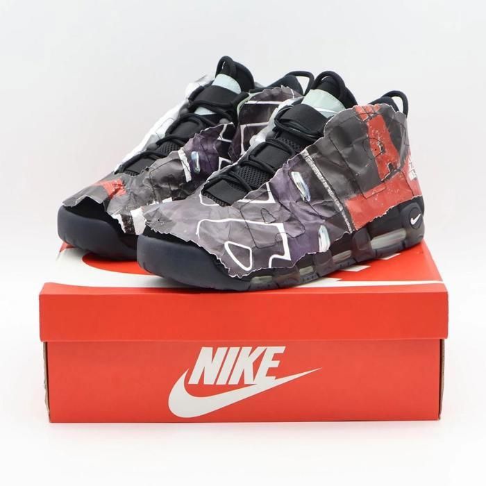 CHAUSSURES DE BASKET-BALL DJ4633-010 Nike Air More Uptempo Made You Look Maximum Volume Black Grey (Mens)