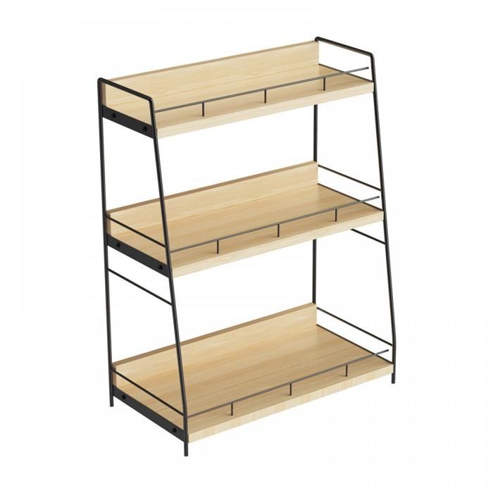 Étagère à épices Étagère de Rangement à 3 Niveaux Organisateur Plan de Travail Etagere Rangement pour Cuisine Chambre