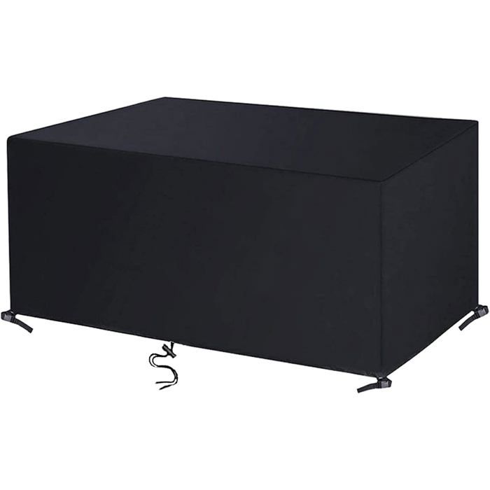 Salon 420D Tissu Housse Imperméable Bâche Verrouillage 130x130x90cm résistant aux intempéries