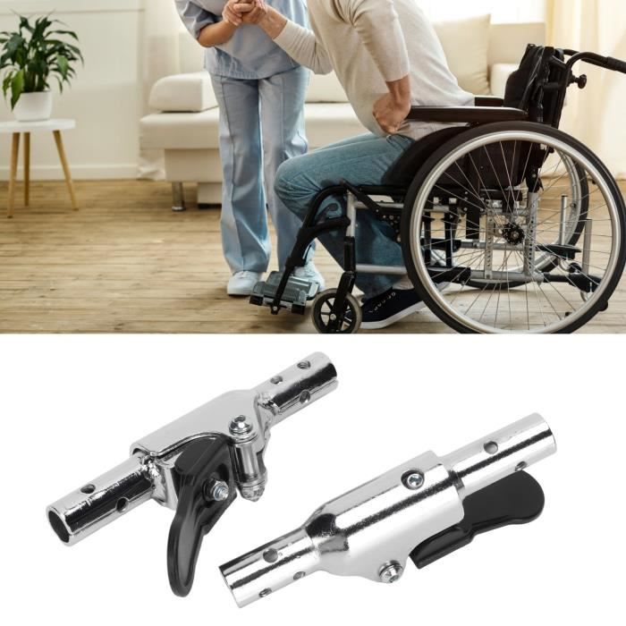 Interrupteur De Pliage Pour Dossier De Fauteuil Roulant - En Alliage Aluminium, Argent - Neuf