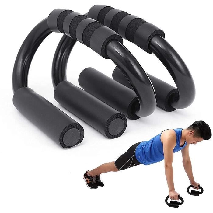 READAEER Poignées De Pompes - Barres De Push-up - Appui Mains Confortable - Charge Max 100kg - Pour Musculation Pectoraux Et Bras