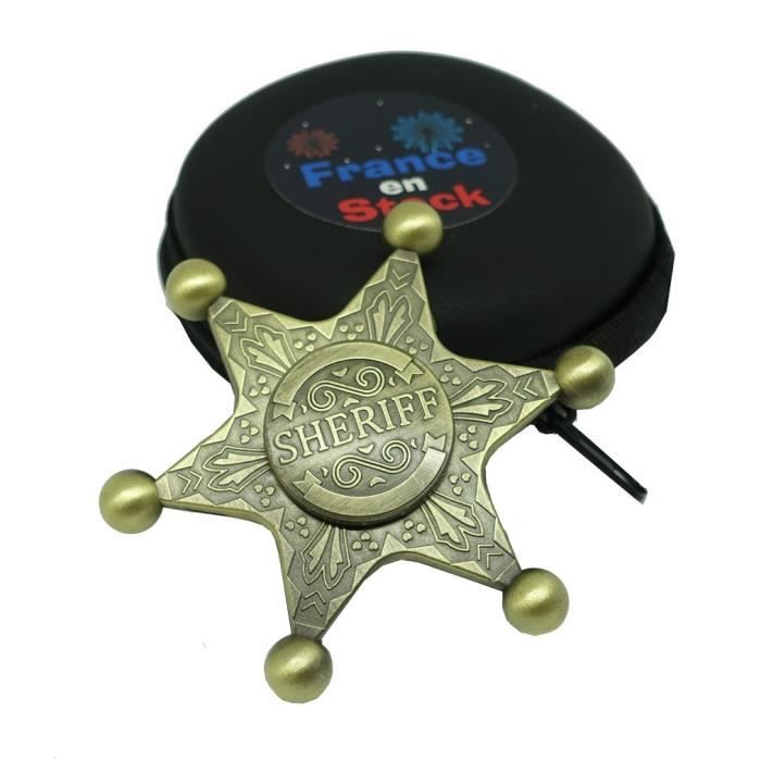 Hand Spinner M tal toile Sheriff Or Cdiscount Jeux Jouets