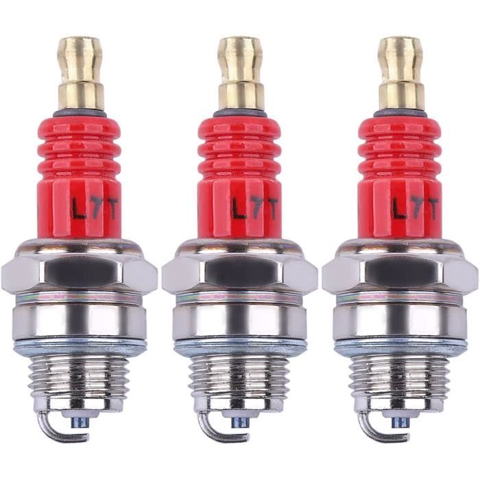 Bougie D'allumage L7T Pour Moteur 2 Temps 33cc à 49cc - Compatible Tondeuse à Gazon - Pièce Neuve