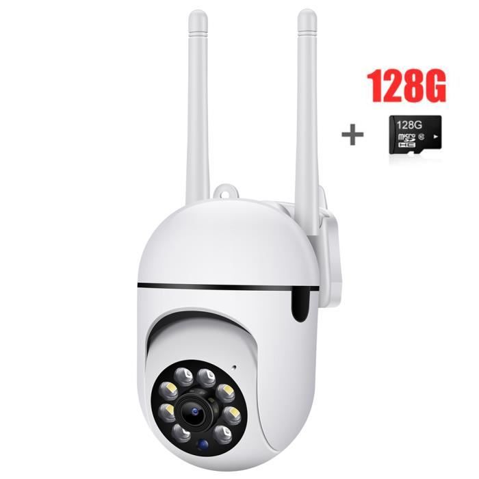 Caméra 128G Carte SD Caméra De Surveillance Extérieure Ip Wifi Hd