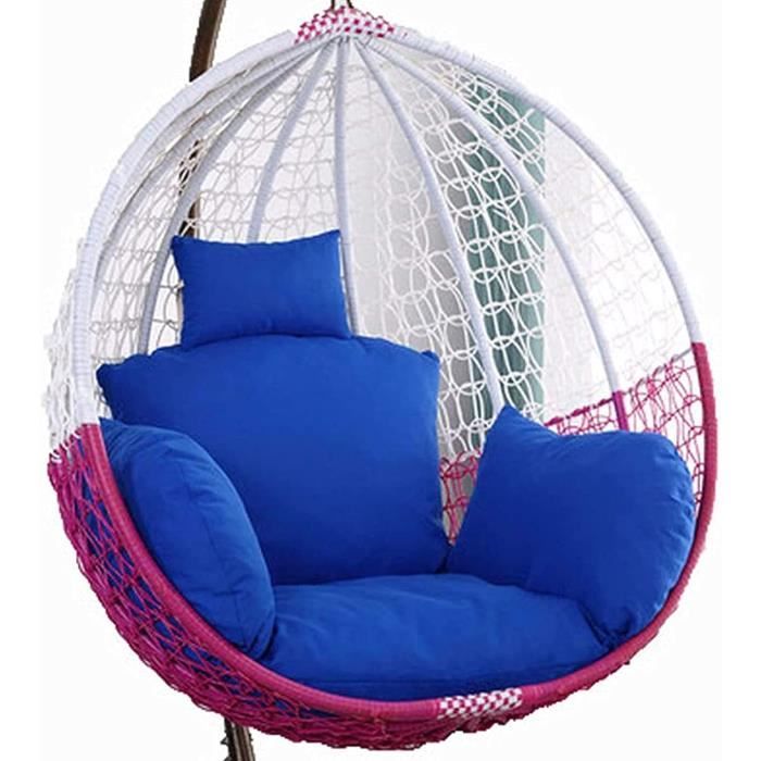 Egg Chair Cushion Only, Swing Chair Cushion With Headrest And Armrests