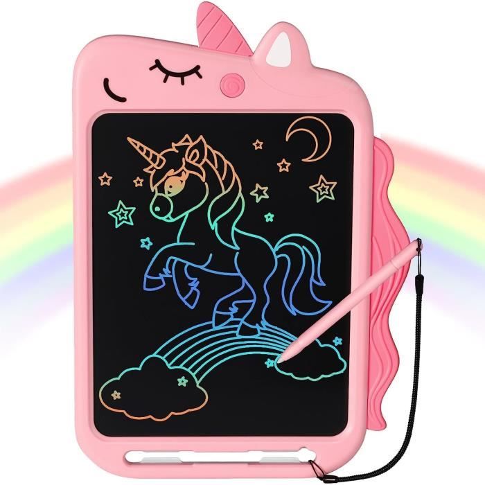 Ardoise Magique Licorne Jouet Enfant 2 3 4 5 6 Ans Fille Tablette Dessin 10 Pouces Tablette D ecriture Cadeau d anniversaire Noel Cdiscount Jeux Jouets