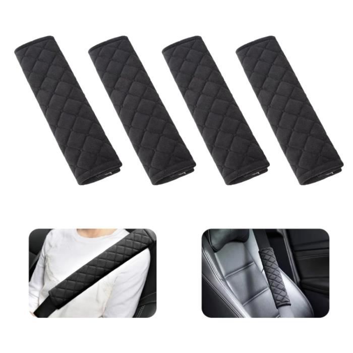 4 Pièces Protege Ceinture Voiture Protection Ceinture de Sécurité Voiture  Protection Epaule Coussin Ceinture Auto Coussin (Noir) - Cdiscount Bricolage