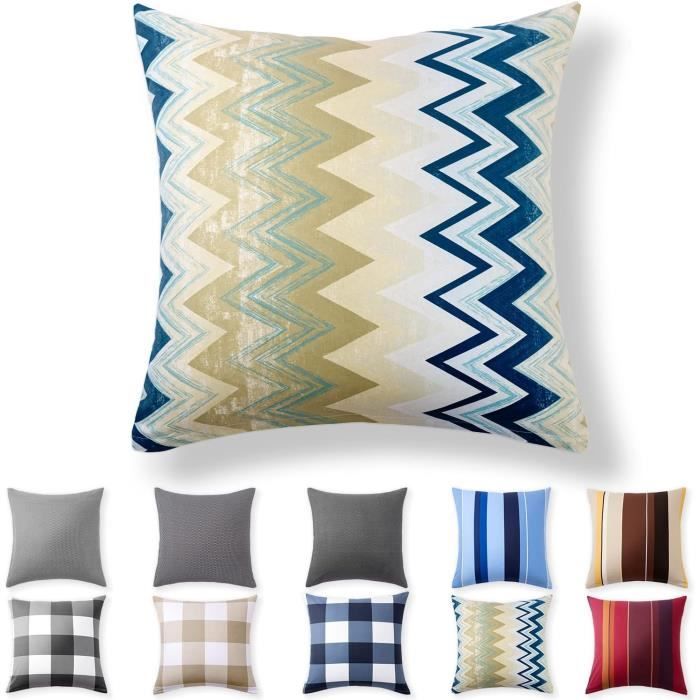 Housses De Coussin 40 X 40 Cm - Motif Planches Vieillies - Impression