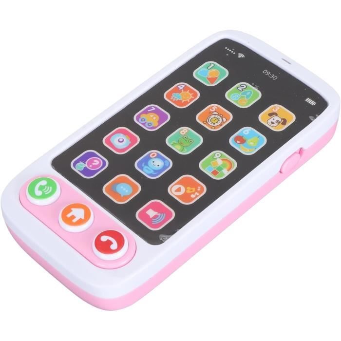 Jouet de Téléphone Portable Multifonctionnel pour Enfants avec des Sons de Musique Jeu dapprentissage Interactif sur Téléphone
