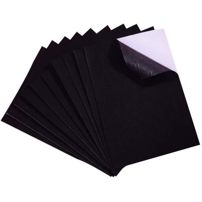 Jtnohx Lot De 11 Feuilles De Feutre Autocollantes, 20 X 30 Cm, Feuilles De Feutre Avec Dos Adhésif Pour Travaux Manuels, Doublure De Tiroir Pour Boîte à Bijoux, Tiroir, Bricolage (marron