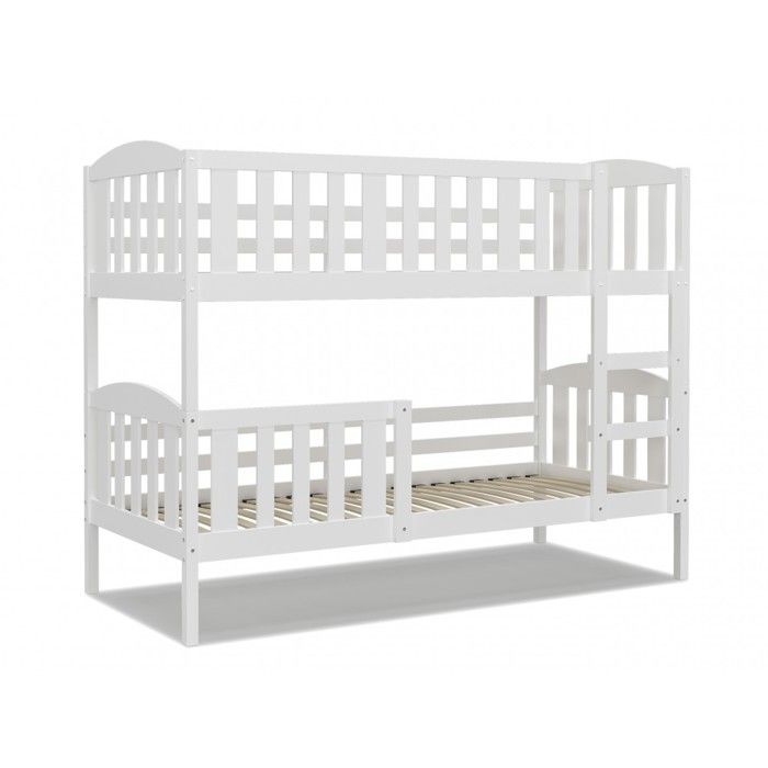 Lit Superposé Leo 90x190 Blanc - blanc