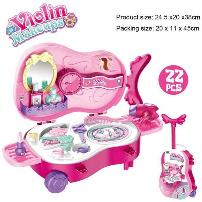 JEUX DE SOCIETE 22pc enfants filles maquillage set respectueux de  l'environnement cosmétique semblant kit de jeu princesse jouet - Cdiscount  Jeux - Jouets