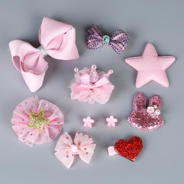 Barrettes Fille Bebe 10pcs Pinces A Cheveux Enfant Bebe Fleurs Anti Glisse Barrettes Cheveux Filles Noeuds Fillette Noel Cadeaux Achat Vente Supports Bijoux Barrettes Fille Bebe 10pcs Cdiscount