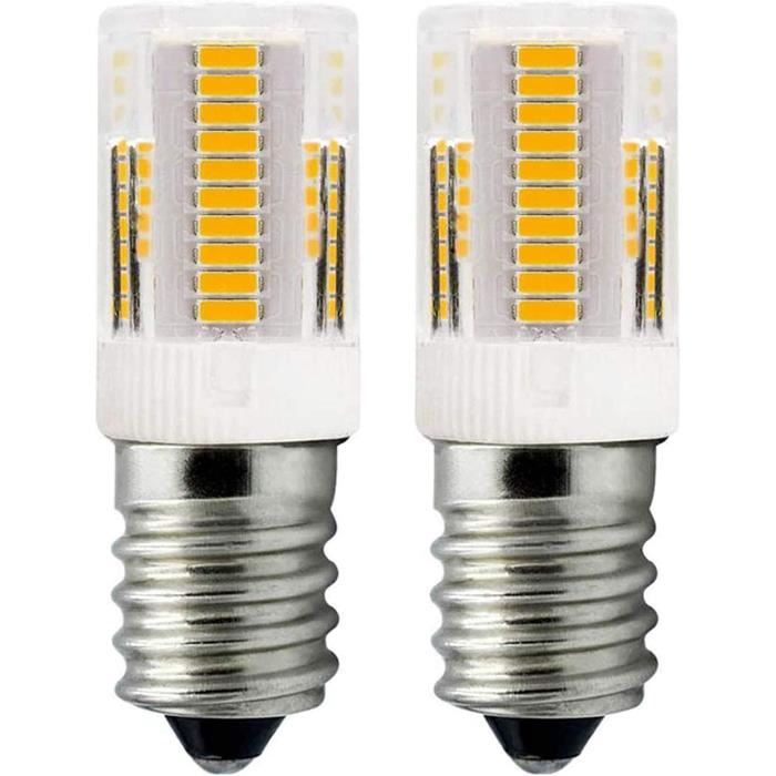 Lot de 2 ampoules LED E14 Blanc chaud 12 V 2 W Éclairage pour appareils mobiles,veilleuses