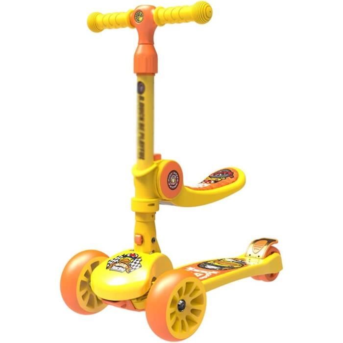 Trottinette Pliable Pour Adultes Et Enfants - Hauteur Réglable, Charge Max 100kg - Roues PU 20cm - Aluminium