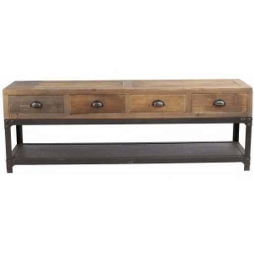 Meuble Tv Bois Clair Et Noir