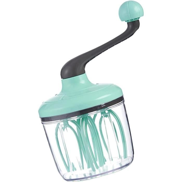 Batteur Manuel à oeufs, 1100ML Fouet à œuf à Main Classique à Manivelle, Batteur à œufs Manuel Cuisine Outils de Mélange Cuisson Accessoires, Agitateur Mélangeur pour Mousseur à Lait