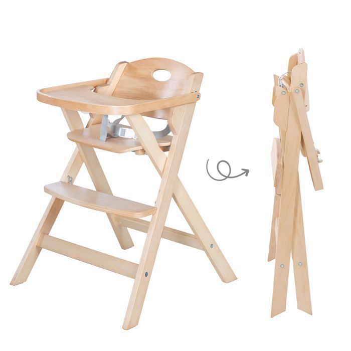 Chaise Haute Bébé 6-en-1 Ceinture de Sécurité Hauteur Réglable Plateau