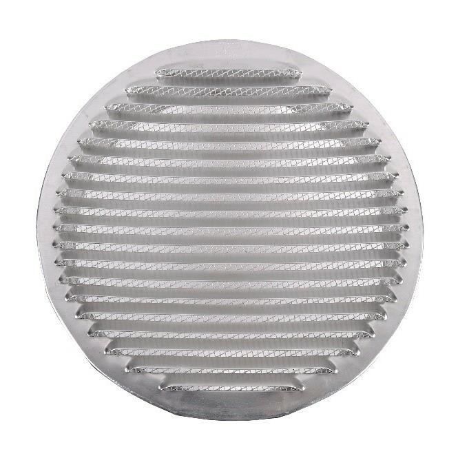Couvercle de grille d'aération circulaire en aluminium DEMLOU D20CM - Gris  - Grille anti-insectes - Cuisine - Cdiscount Bricolage