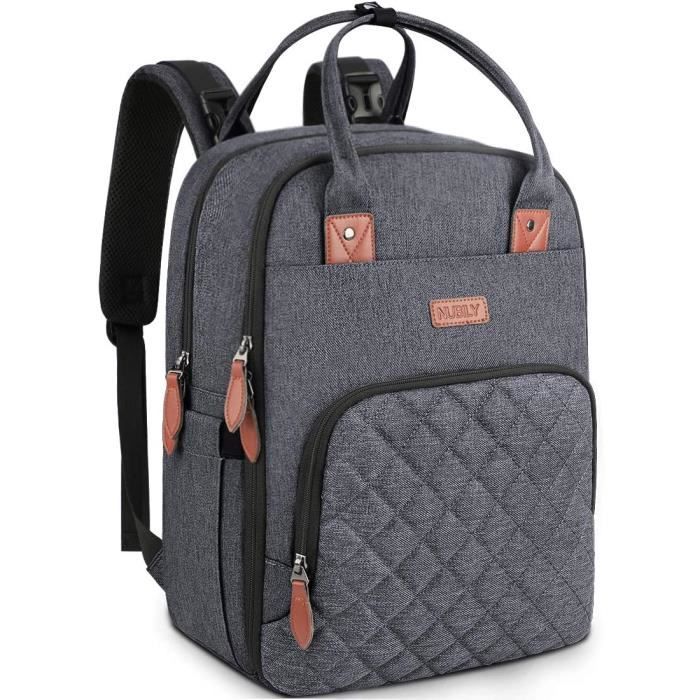 Nubily Sac A Dos A Langer Pour Bebe Grande Capacite Sac A Couches Impermeable Multifonction Sac De Voyage Avec Sacs Isoles Et 2 Sang Gris Achat Vente Sac A Langer 6912950717515 Cdiscount