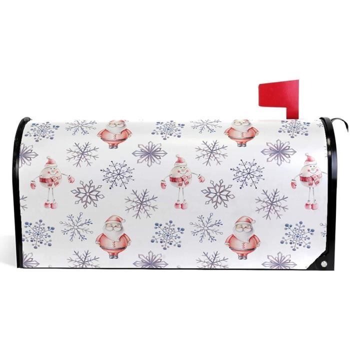 Housse De Boîte Aux Lettres De Noël Enneigée Pour Jardin, Cour