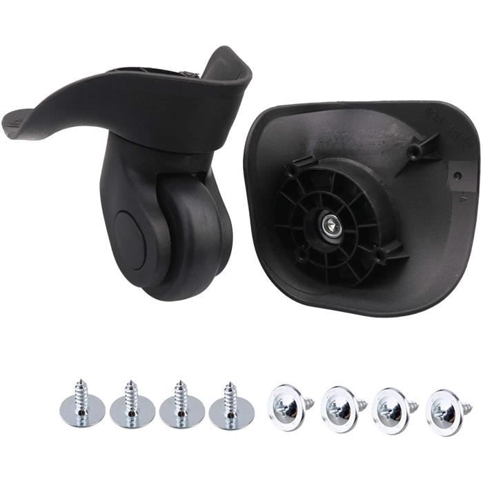 Lot De 4 Roues Universelles Pour Valise - 360° Pivotantes, En Caoutchouc Et Nylon, Silencieuses Et Résistantes