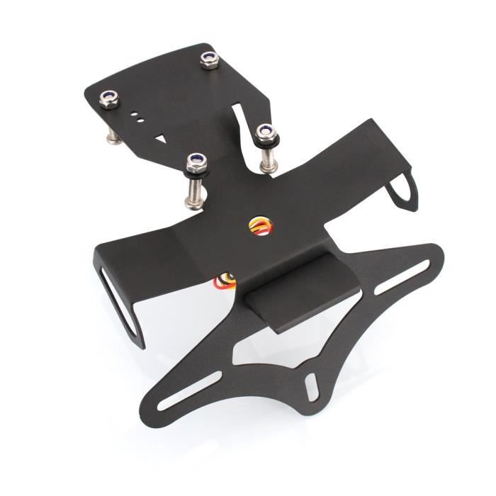 PLAQUE D'IMMATRICULATION,Or--Plaque'immatriculation Universelle Réglable En Aluminium Pour Moto