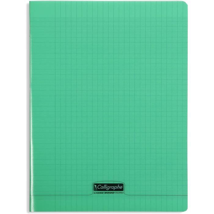 Calligraphe 18195C Un cahier piqué (gamme 8000 de ) 96 pages 24x32 cm 90g grands carreaux