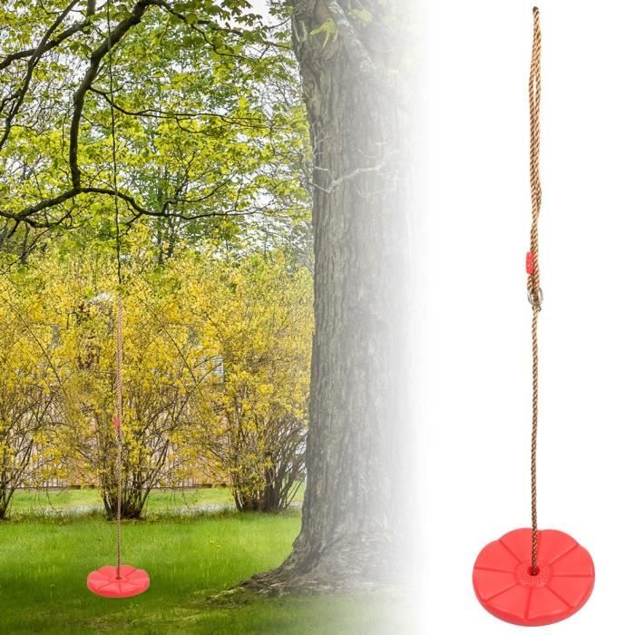 Balançoire En Corde Pour Enfant - Capacité 100kg - Pour Arbre Ou Support - Bleu Ou Rouge - À Partir De 3 Ans