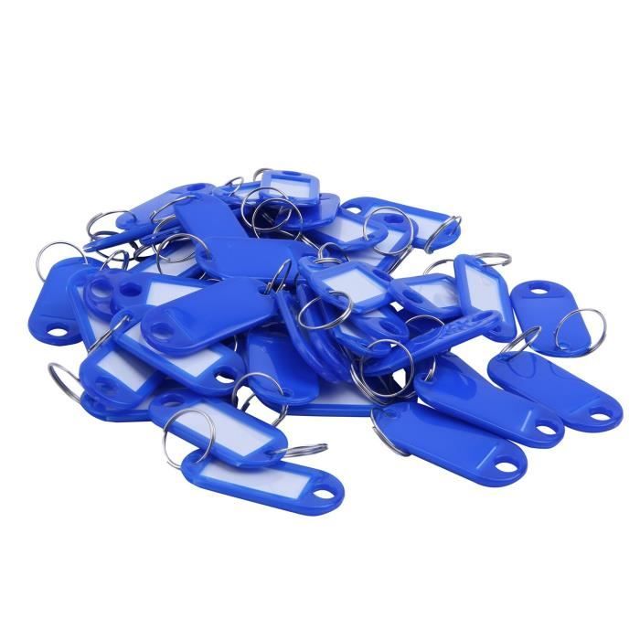 Lot De 75 Étiquettes Porte-Clés Colorées TEHAUX - Identifiants Réutilisables Pour Organisation Clés Maison/Bureau