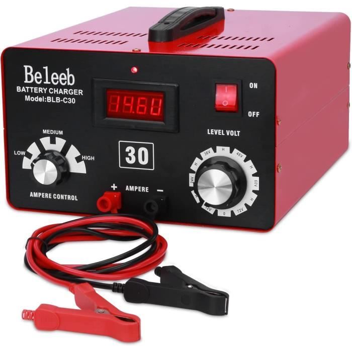 Beleeb Series C30 Chargeur Batterie 12 24 36 48 60 72 V Impulsions Désulfateur Haute Tension Mainteneur