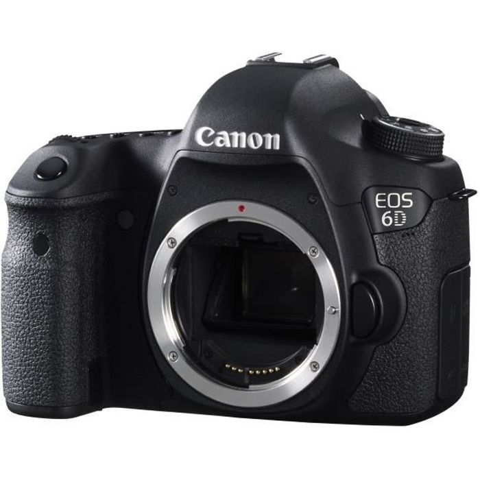 Appareil photo numérique Reflex Canon EOS 6D - 20.2 MP - Cadre plein 1080p - Wi-Fi - Noir