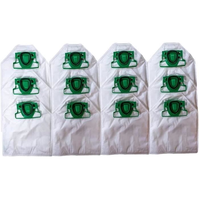 Kit Rechange Pour Aspirateur Kobold VK200/FP200 - 8 Sacs + 2 Filtres HEPA + 12 Pastilles Parfumées