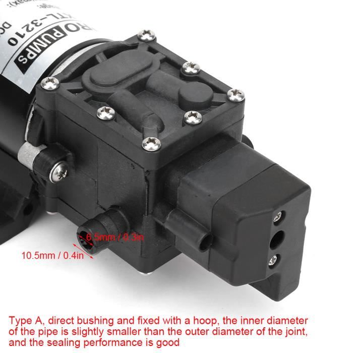 Pompe De Transfert D'eau 12V 330GPH - Auto-amorçante - Portable En Aluminium