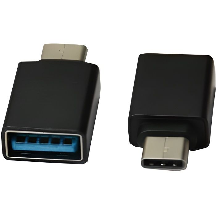 Adaptateur USB Type C - Connectland - M-F - SuperSpeed 5 Gbit/s - Compatible USB 2.0/1.1 - Noir