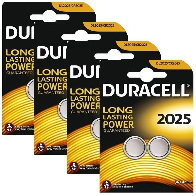 Pila Botón Duracell DL2025 - 3V, Litio, Blister De 1 Unidad, 165 MAh