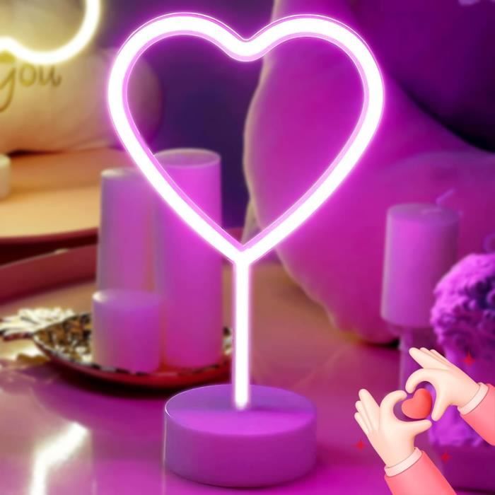 Enseigne Lumineuse NIWWIN Néon LED – Forme Flamant Rose, Décoration Murale USB