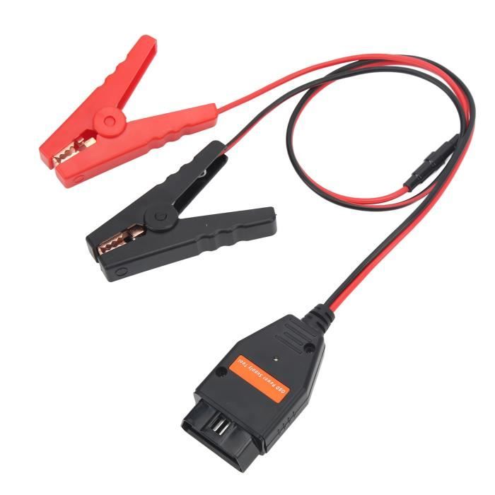 Sarini Câble Secours ECU OBD2 Avec Fusible - Économiseur Mémoire Batterie Voiture