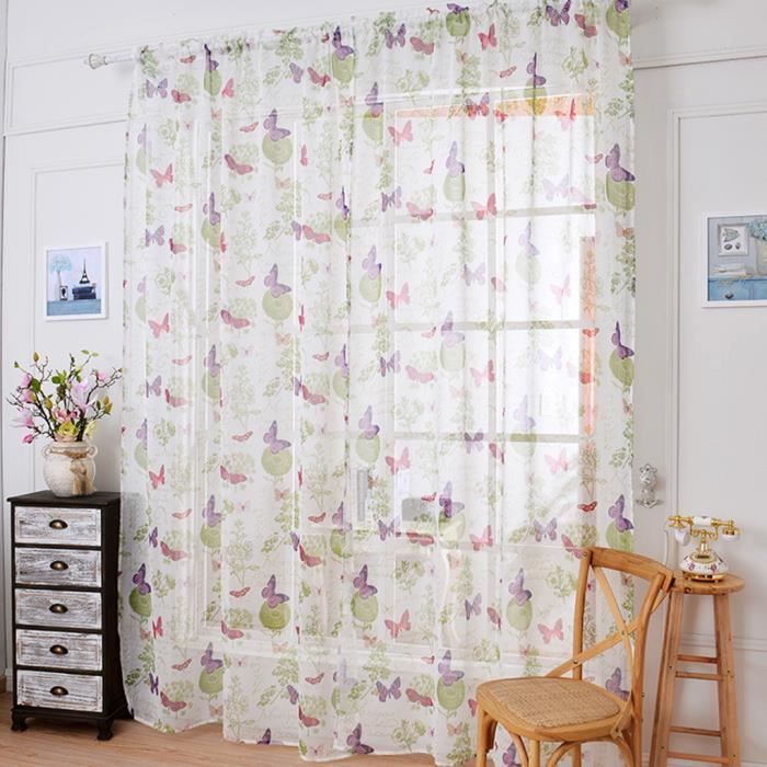Parure de lit fleurs et papillons Coton 200*230 cm 3D effet 4 piece