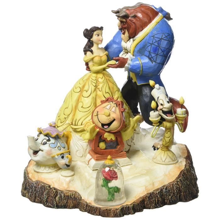 Disney Traditions 4031487 Figurine La Belle Et La Bete Bois