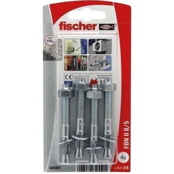 FISCHER - Goujons fbn ii 8/5-4k blister de 10