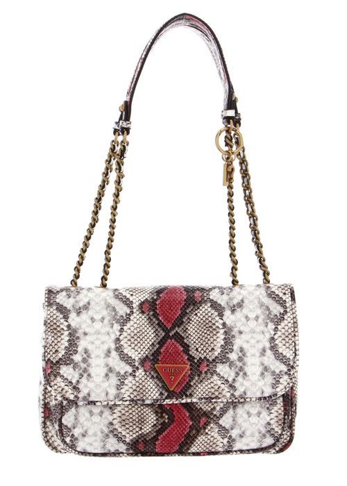 GUESS Sac à épaule gris corail pour femme Becci Convertible