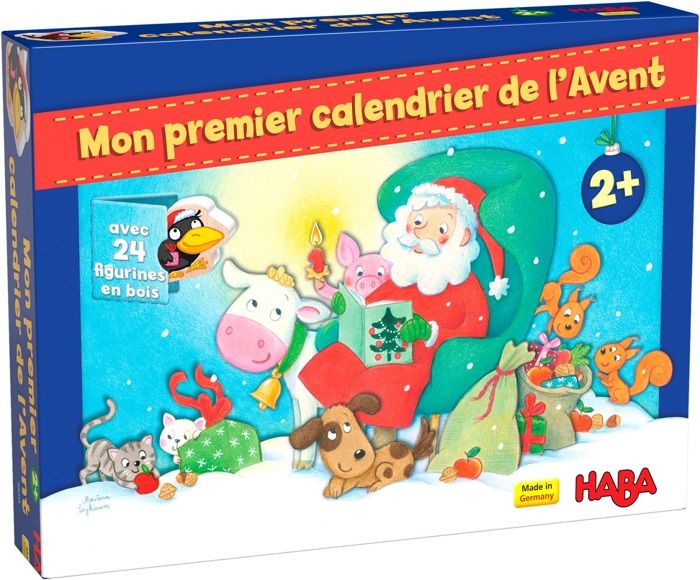 HABA Mon Premier Calendrier de l’Avent 24 Pièces en Bois, 24