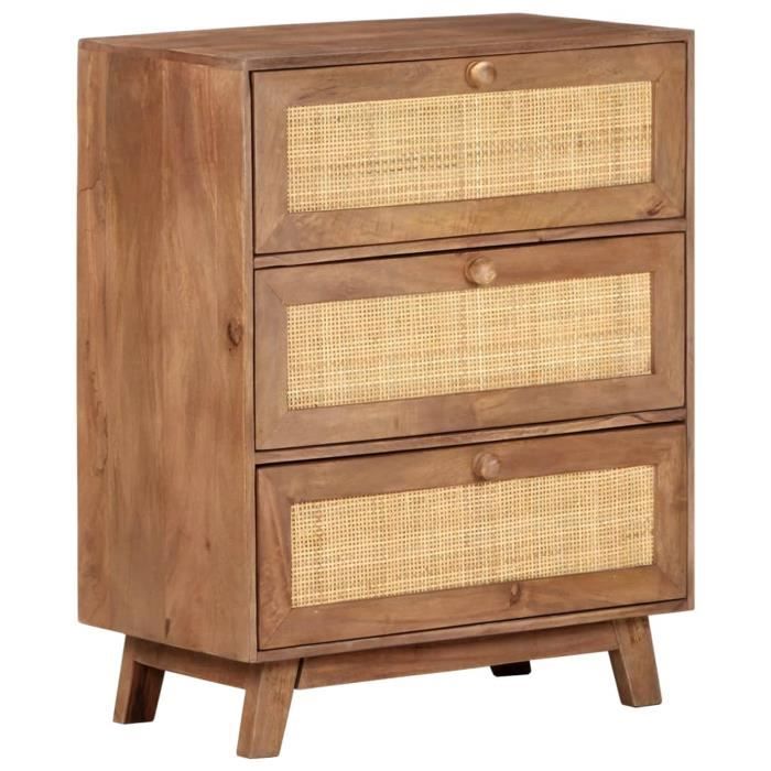 iKayaa Buffet 61x35x76 cm Bois de manguier massif iKayaa Buffet 61x35x76 cm Bois de manguier massif