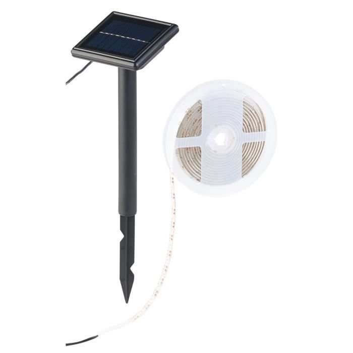 Bande à LED solaire 180 LED 3 m - Blanc lumière du jour