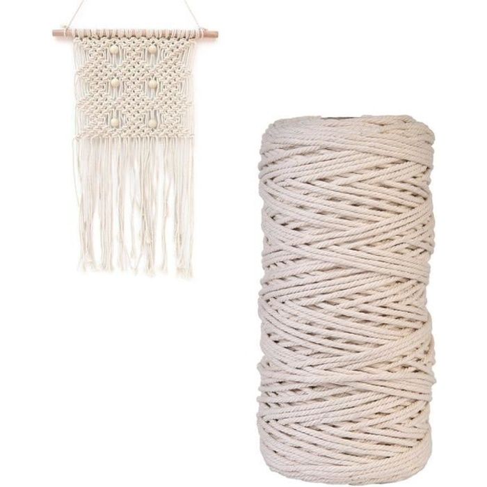 Corde en coton 8/ brins 4/ mm 10m