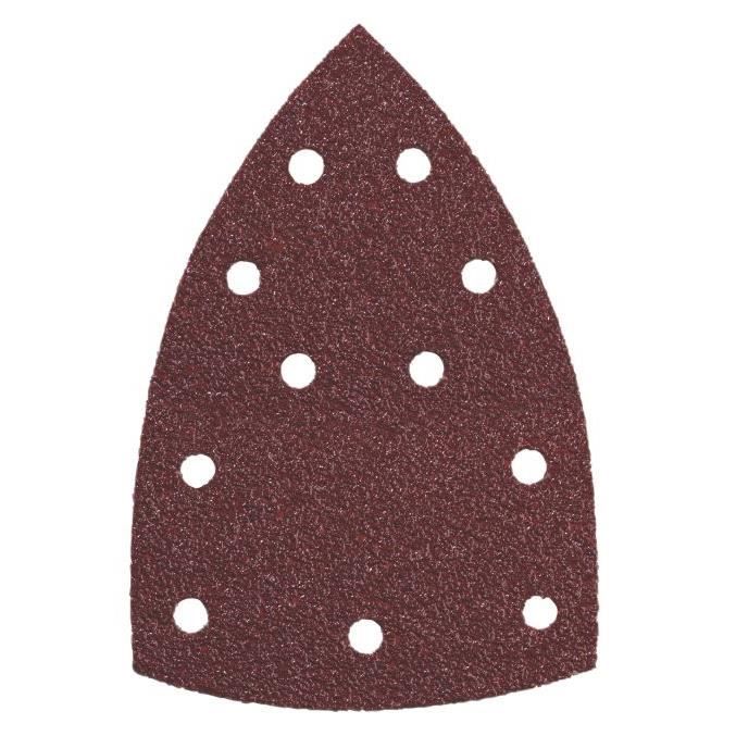 Feuilles abrasives triangulaires METABO Lot de 10 100 x 150mm Grain