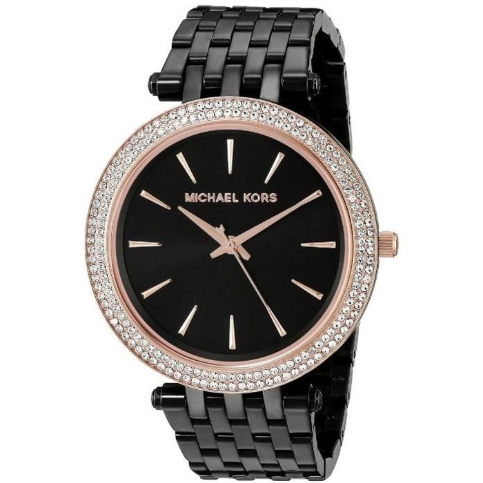 Michael kors montre femme noir new arrivals