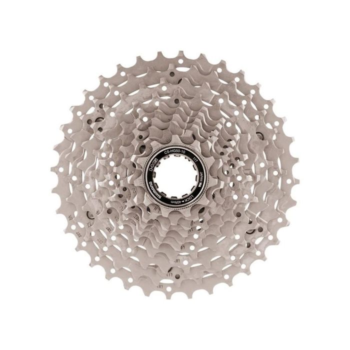 Cassette Shimano CS-HG50 - Argent - 10 vitesses - Dérailleur - Mixte Adulte